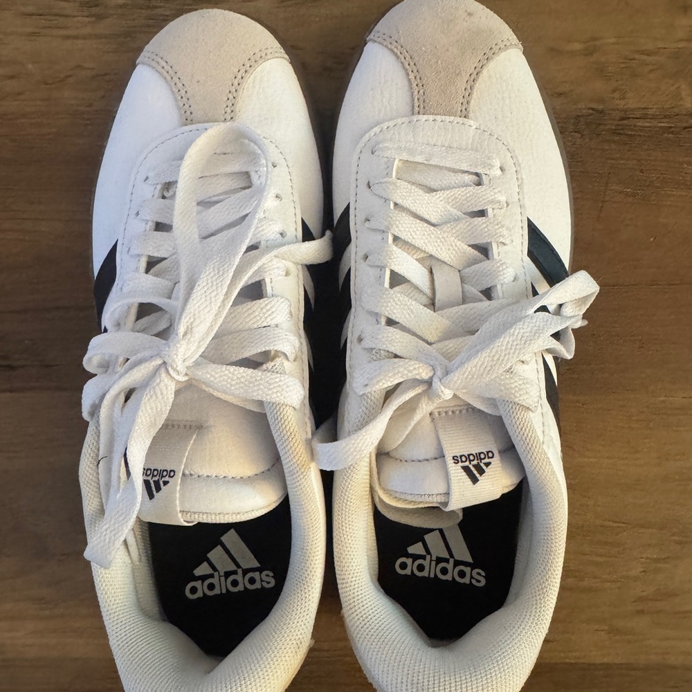 Adidas White and Black Women's Sneakers